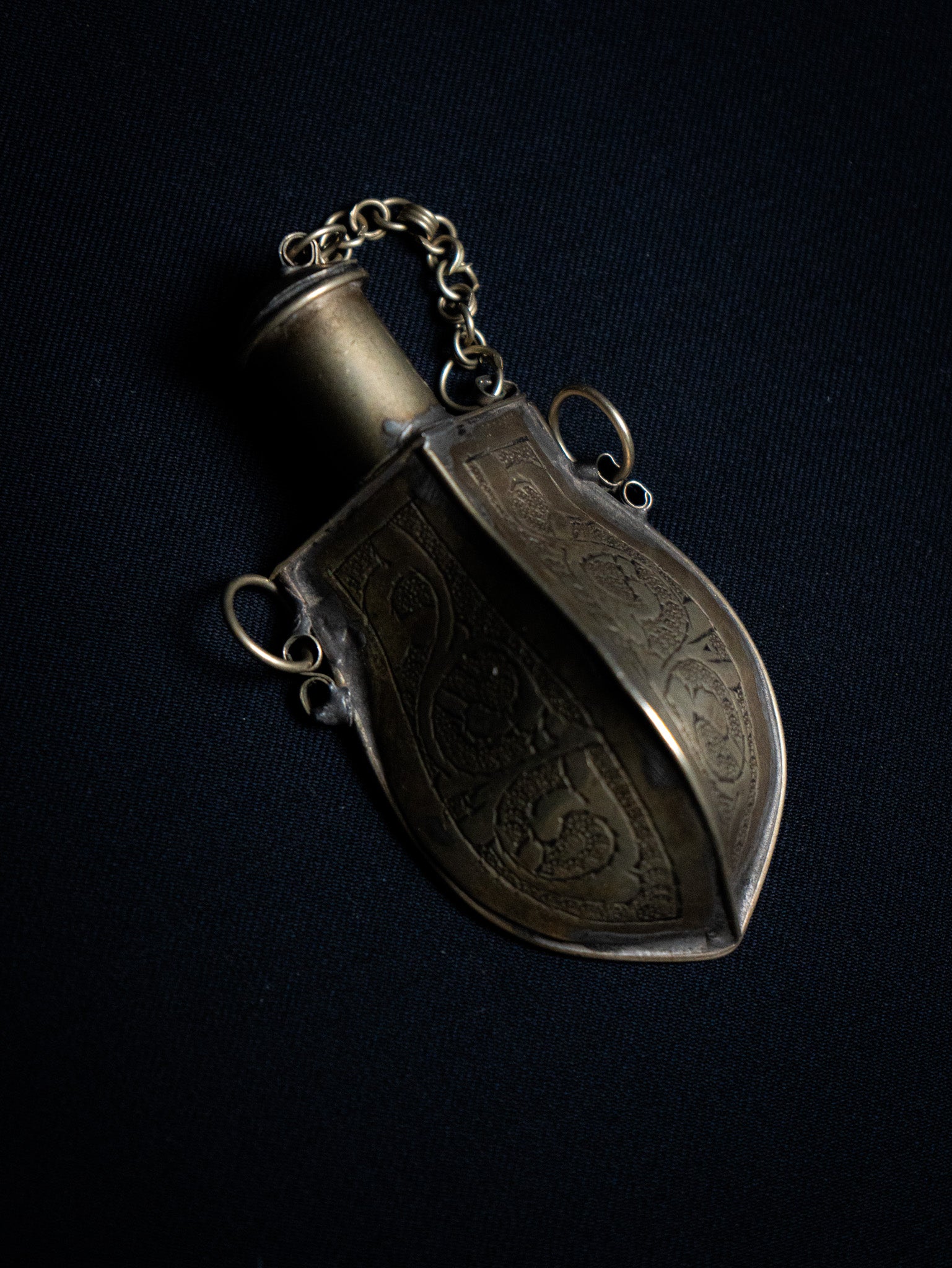 Vintage Gunpowder Flask (18th-19th century)