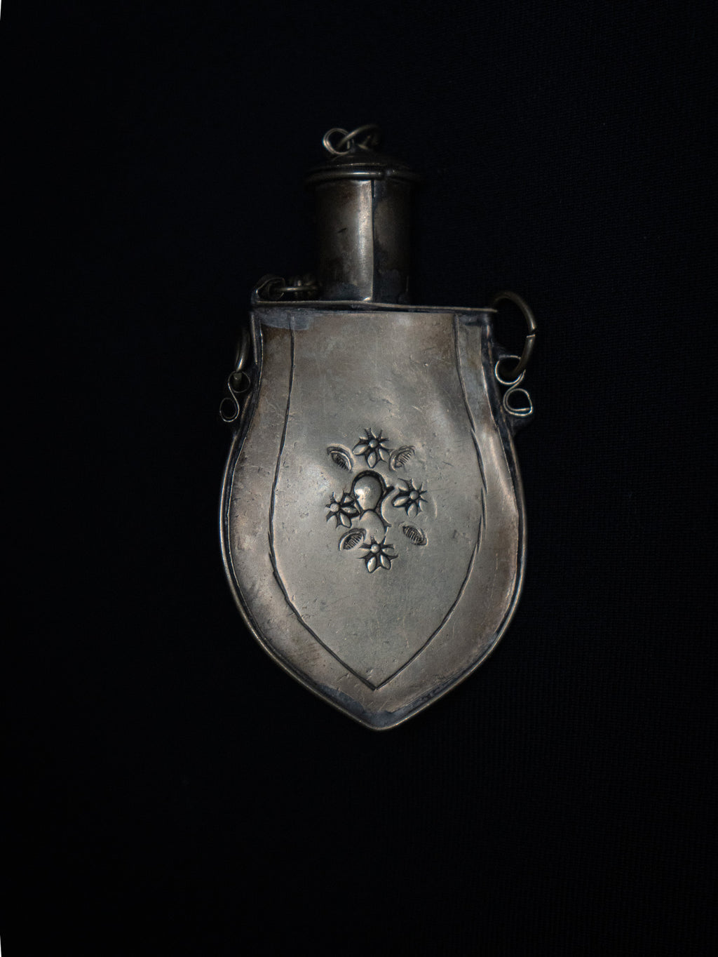 Vintage Gunpowder Flask (18th-19th century)